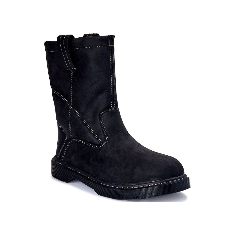 Herman Survivors men's Theo pull on steel toe leather work boots size 9 US New